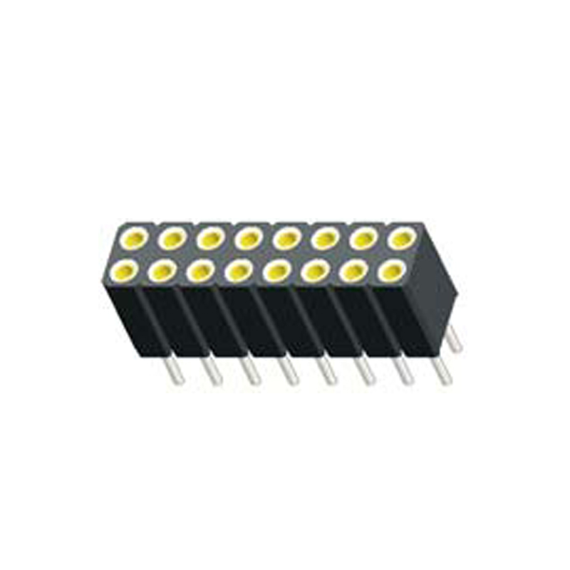2.54mm Machined Female Header H=7.0 Double Row Straight Type